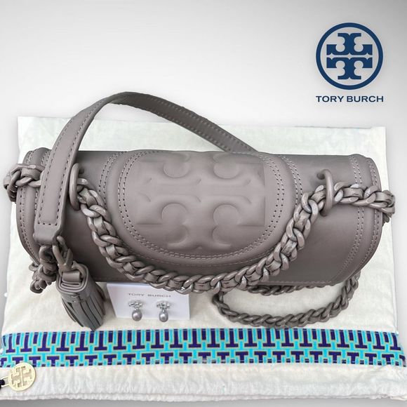 AUTH. Tory Burch Fleming Matte Small Shoulder Bag $498 - Picture 9 of 17